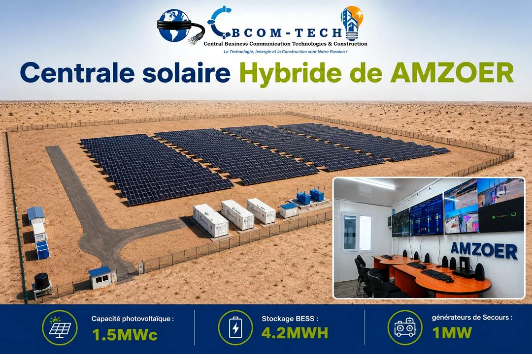 Centrale solaire hybride d’Am-Zoer, visuel de présentation