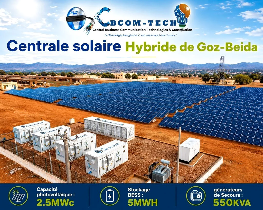 Centrale solaire de Goz-Beida, visuel de présentation